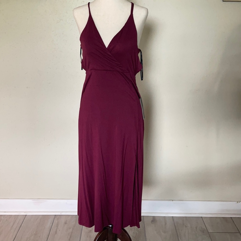 Burgundy LULUs summer dress